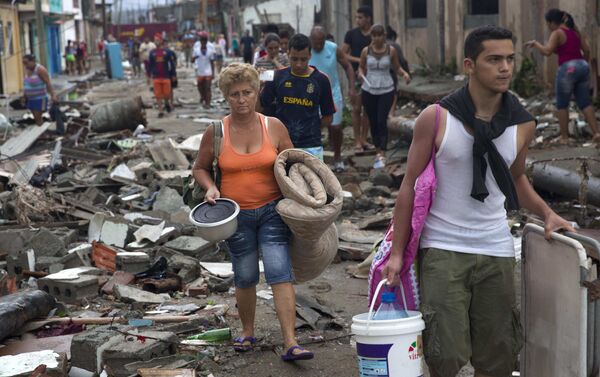 Consecuencias del paso del huracán Matthew por Cuba - Sputnik Mundo