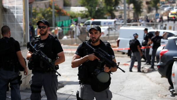 La policía de Jerusalén en el lugar de tiroteo - Sputnik Mundo
