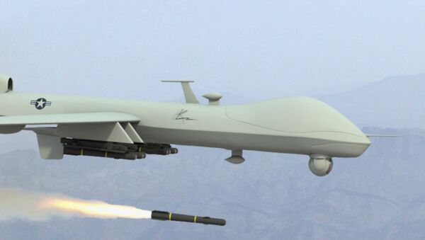 Dron estadounidense (imagen referencial) - Sputnik Mundo