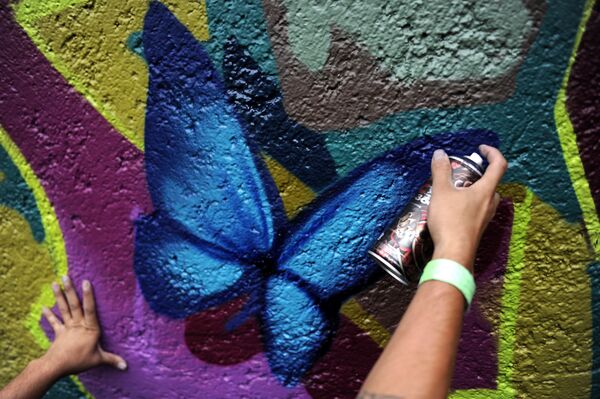 Festival internacional de grafiti en Ciudad de México - Sputnik Mundo