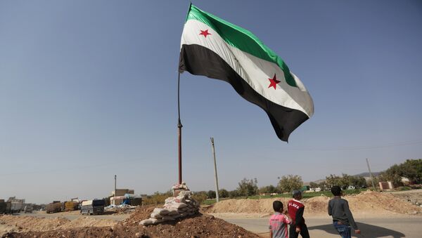 Bandera opositora siria - Sputnik Mundo