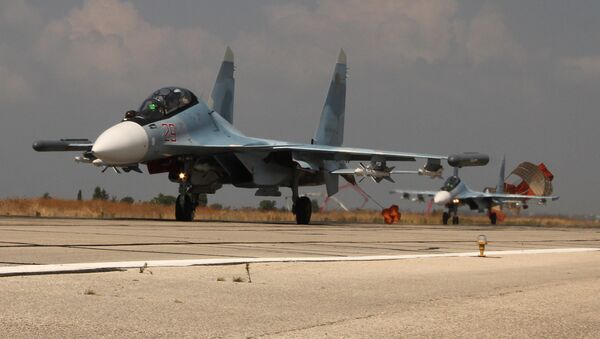 Los aviones rusos en Siria (archivo) - Sputnik Mundo