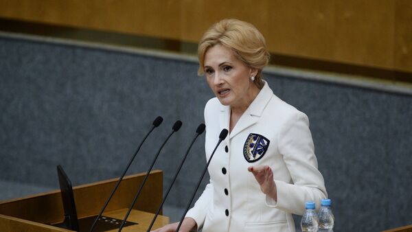 Irina Yarovaya, la vicepresidenta de la cámara baja del Parlamento ruso - Sputnik Mundo