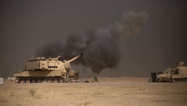Un tanque de EEUU cerca de Mosul, Irak - Sputnik Mundo