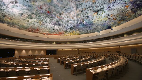 La sala del Consejo de Derechos Humanos de la ONU (archivo) - Sputnik Mundo