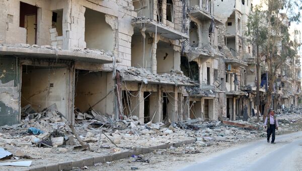 Las ruinas en Alepo (archivo) - Sputnik Mundo