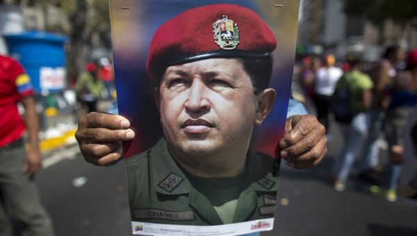 El retrato de Hugo Chavez (archivo) - Sputnik Mundo