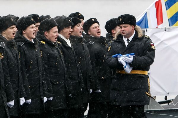 Ceremonia de entrega del submarino diésel-eléctrico 'Veliki Nóvgorod' - Sputnik Mundo