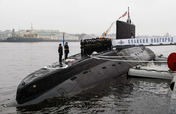 Ceremonia de entrega del submarino diésel-eléctrico 'Veliki Nóvgorod' - Sputnik Mundo