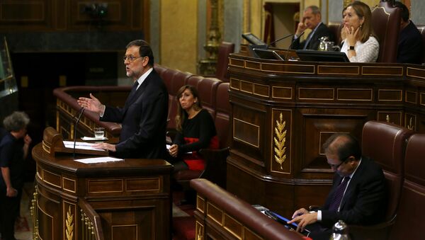 Mariano Rajoy durante el debate de la investidura - Sputnik Mundo
