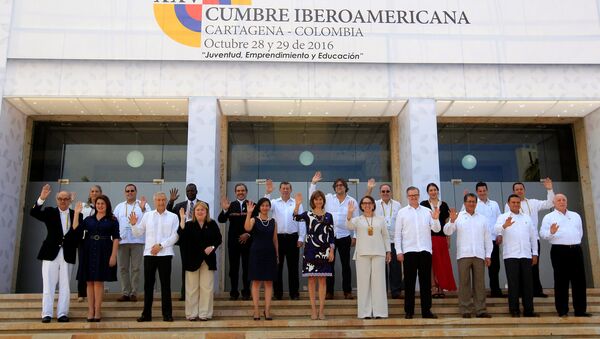 Los delegados de la XXV Cumbre Iberoamericana de Jefes de Estado y de Gobierno (archivo) - Sputnik Mundo