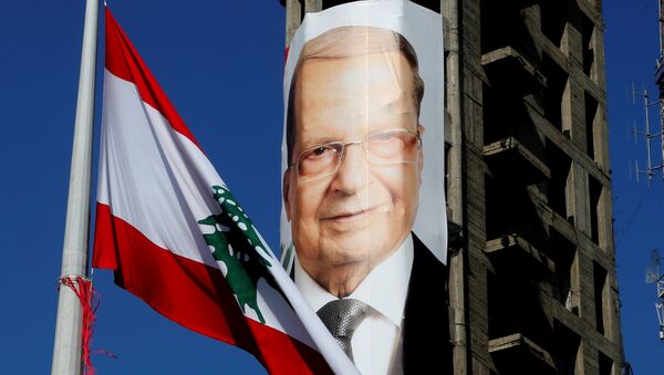 Retrato de Michel Aoun, elegido presidente del Líbano - Sputnik Mundo