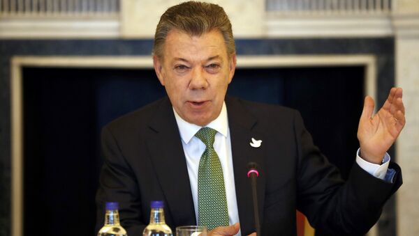 Juan Manuel Santos, el presidente de Colombia (archivo) - Sputnik Mundo