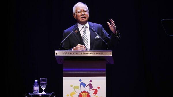 Najib Razak, primer ministro de Malasia, en la ceremonia de apertura de la cumbre de ASEAN - Sputnik Mundo
