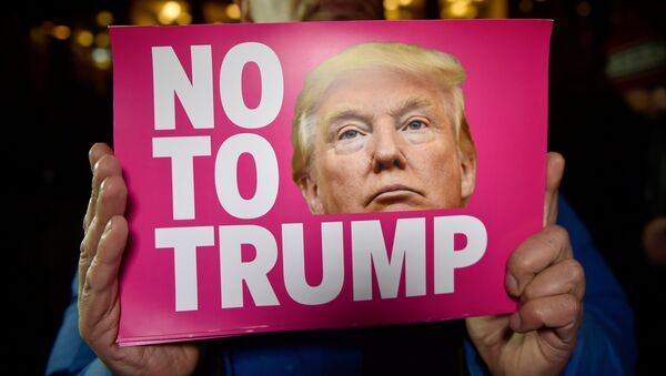 Protestas en EEUU contra la victoria de Donald Trump - Sputnik Mundo