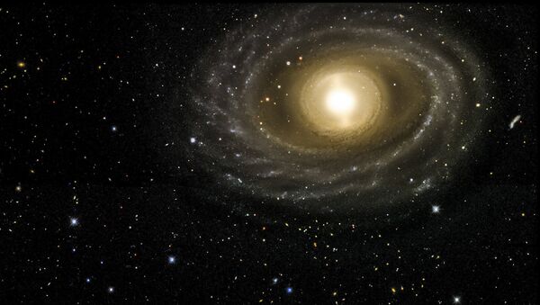 Esta imagen de la galaxia 1398 de NGC fue tomada con la cámara de la energía oscura - Sputnik Mundo