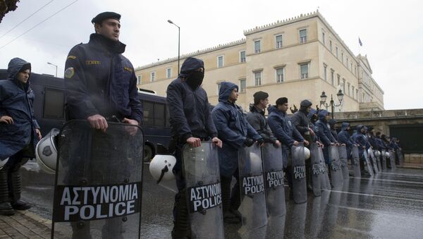 Policía griega (archivo) - Sputnik Mundo