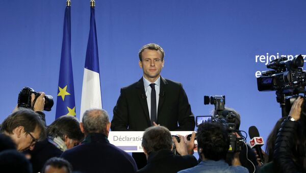 Emmanuel Macron, exministro de Economía de Francia - Sputnik Mundo