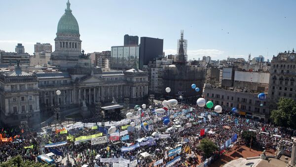 Protestas sociales en Argentina - Sputnik Mundo