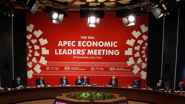 Attendees take their seats for the APEC Economic Leaders’ Meeting in Lima, Peru - Sputnik Mundo