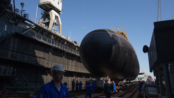 Submarino diésel-eléctrico Kólpino - Sputnik Mundo