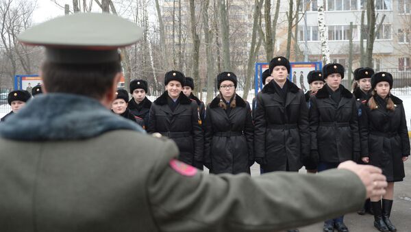 Honor y fuerza: escuela de cadetes en Moscú - Sputnik Mundo