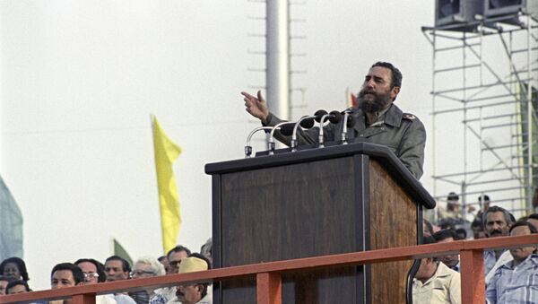 Fidel Castro, líder de la Revolución Cubana, en La Habana (archivo) - Sputnik Mundo
