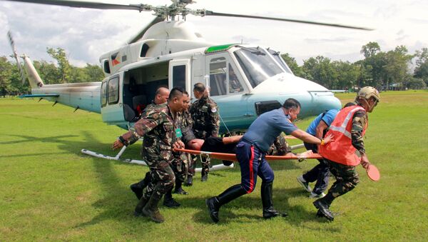 Guardaespaldas herido tras el atentado contra Rodrigo Duterte, presidente de Filipinas - Sputnik Mundo