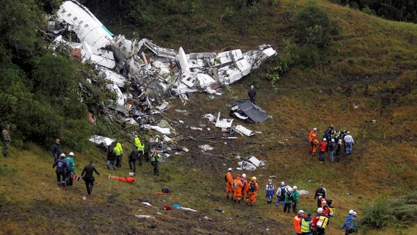 Avión siniestrado en Medellín - Sputnik Mundo