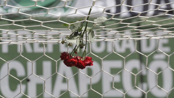 Flores en homenaje a las víctimas del siniestro en Medellín - Sputnik Mundo