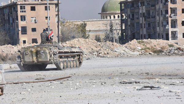 Las tropas gubernamentales sirias en Alepo - Sputnik Mundo