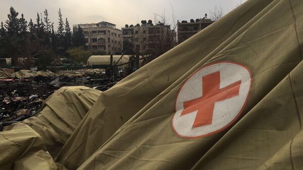 El hospital ruso tras el bombardeo en Alepo - Sputnik Mundo