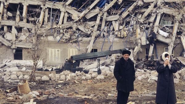 La ciudad de Spitak despues del terremoto del 7 de diciembre de 1988 - Sputnik Mundo