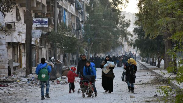 Ciudadanos de la ciudad siria de Alepo - Sputnik Mundo