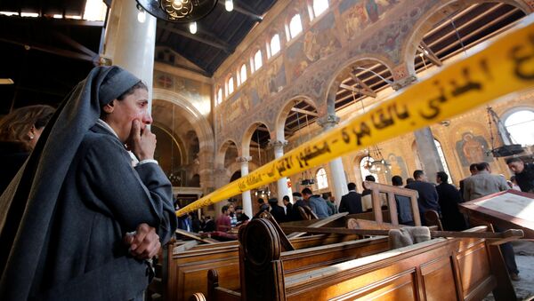 Atentado en una catedral en El Cairo, Egipto - Sputnik Mundo