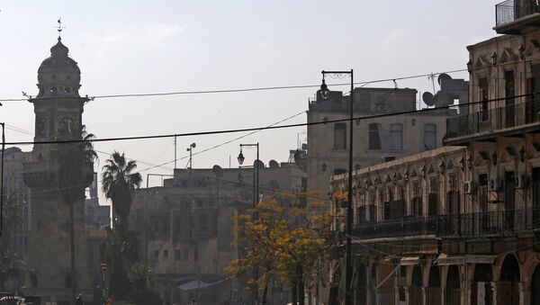 Una calle en Alepo - Sputnik Mundo