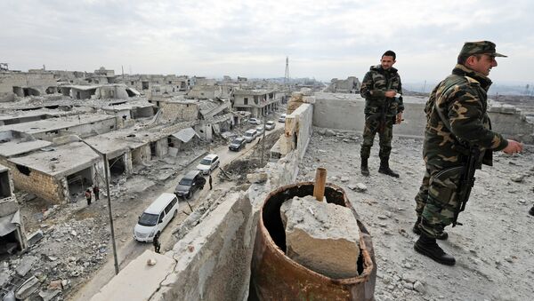 Militares sirios en Alepo - Sputnik Mundo