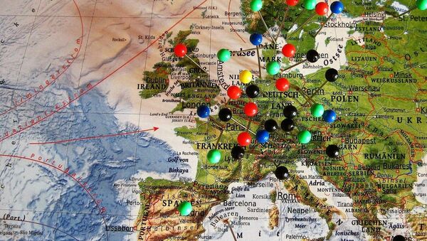 Map of Europe - Sputnik Mundo