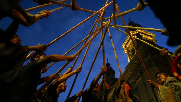 Protesta del pueblo indígena mapuche (archivo) - Sputnik Mundo