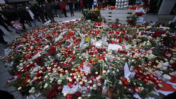 Homenaje a las víctimas del atentado en Berlín - Sputnik Mundo