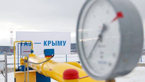 Сeremonia del lanzamiento del gasoducto en Crimea - Sputnik Mundo