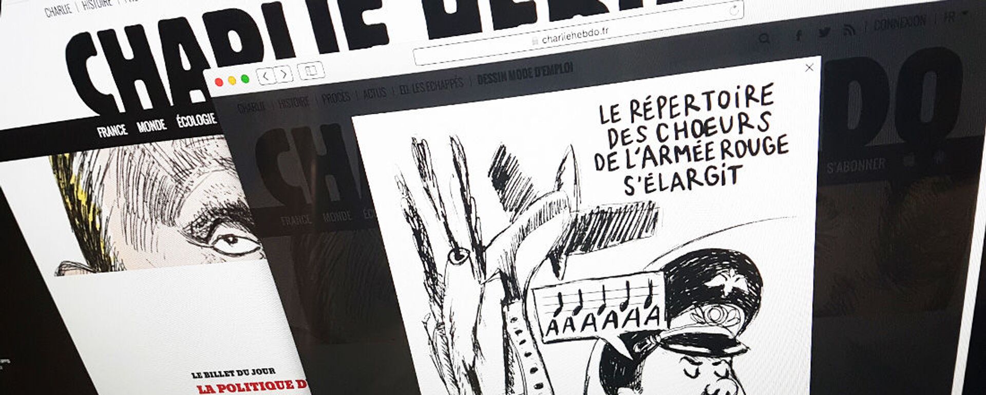 Viñeta de Charlie Hebdo sobre el accidente del avión Tu-154 en Sochi - Sputnik Mundo, 1920, 12.01.2023