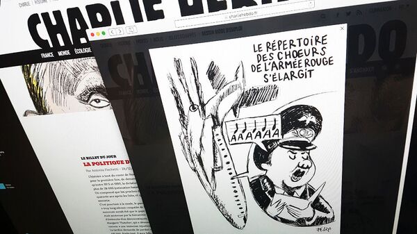 Viñeta de Charlie Hebdo sobre el accidente del avión Tu-154 en Sochi - Sputnik Mundo