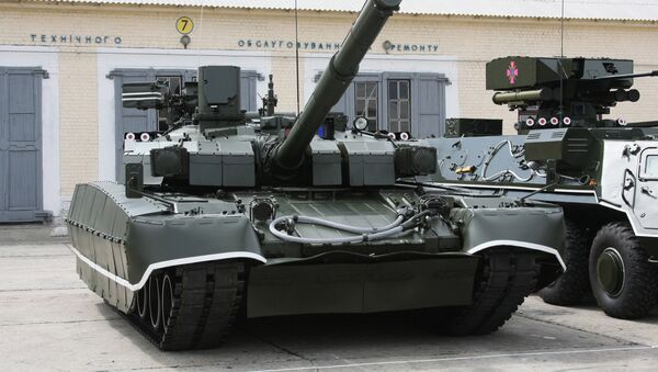 Tanque Oplot de las Fuerzas Armadas de Ucrania (archivo) - Sputnik Mundo