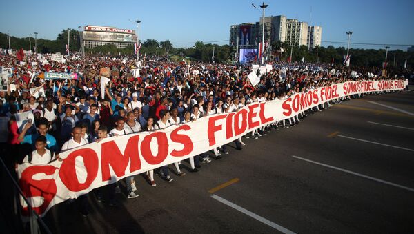 Manifestación en La Habana - Sputnik Mundo