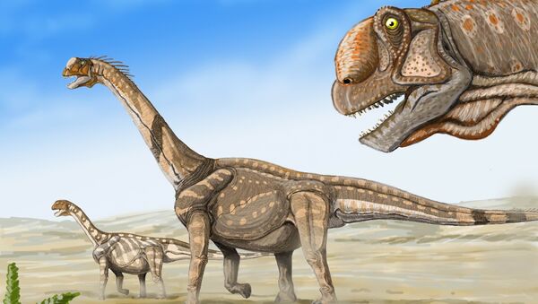 Ilustración del dinosaurio Camarasaurus supremus - Sputnik Mundo