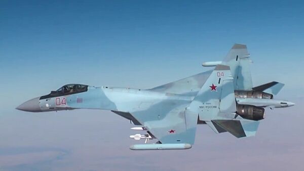 El Su-30 de las Fuerzas Aeroespaciales de Rusia en Siria - Sputnik Mundo