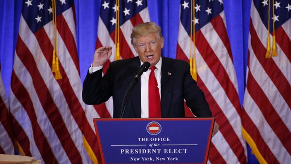 La primera rueda de prensa de Donald Trump tras ganar las elecciones presidenciales de EEUU - Sputnik Mundo