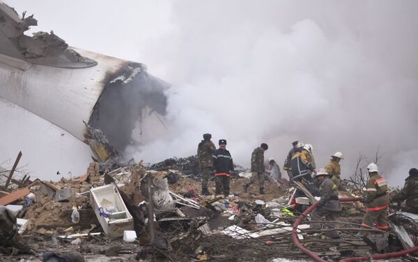 El lugar de la caída del avión Boeing 747 de Turkish Airlines - Sputnik Mundo