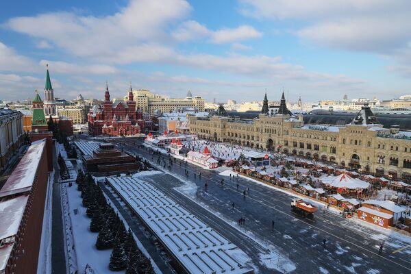 Un frío y soleado día de invierno en Moscú - Sputnik Mundo